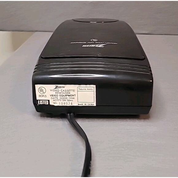 Zenith Zen 901 VHS Cassette Rewinder Vintage Tested Collector’s Piece - Picture 4 of 6